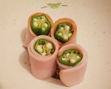 キャラ弁♪オクラとハムのくるくる☆作り方5写真
