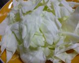 きゃべつとみょうがのごま和え♪作り方1写真