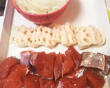 旨味たっぷり♡鮭とレンコンの南蛮漬け作り方1写真