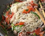 牛肉とそうめんのチャプチェ作り方5写真