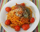 茹でないパスタで一人節約昼食作り方5写真