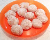 鶏団子と春雨のおかずスープ作り方2写真
