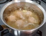 鶏団子と春雨のおかずスープ作り方3写真