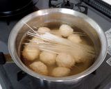 鶏団子と春雨のおかずスープ作り方5写真