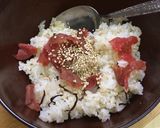 梅入り、ご馳走おにぎり♪作り方1写真