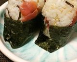 梅入り、ご馳走おにぎり♪作り方2写真