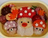 『きのこ♪リラックマ』秋弁当♡キャラ弁作り方16写真