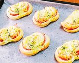 レンジで♪ハムマヨパン作り方11写真