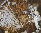 天然マイタケ、シモフリシメジの温蕎麦＾＾作り方5写真