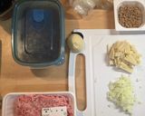 もちもち☆肉みそ納豆のおやき作り方1写真