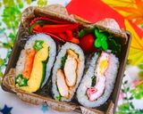 仲良し♪動物デコのおにぎりサンド♡作り方17写真