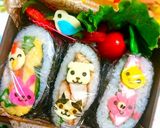 仲良し♪動物デコのおにぎりサンド♡作り方19写真