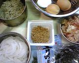 新玉ねぎのスタミナ丼(アレンジV)作り方1写真