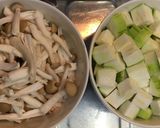 へちまと挽き肉の甘酢煮作り方2写真