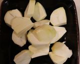 秋の朝夕♪美味♪栗と玉ねぎと豆腐のみそ汁作り方1写真