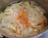 秋の朝夕♪美味♪栗と玉ねぎと豆腐のみそ汁作り方3写真