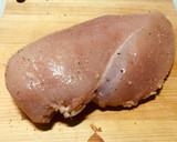 セロリの浅漬けと鶏ハムの和え物作り方1写真