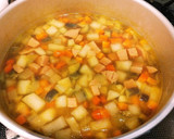 残り野菜で簡単　カレー風味スープ作り方5写真