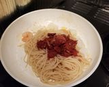 赤ワインとトマトのパスタ。海の幸と共に作り方11写真