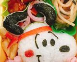 スヌーピー キャラ弁 応援作り方3写真