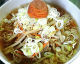 ゴボウと梅干しの温かい素麺作り方6写真
