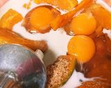 チョー簡単ッ❤️カボチャの焼きプリン作り方5写真
