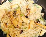 超簡単・お揚げとしめじの酢橘醤油パスタ作り方6写真