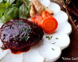 ハンバーグ　ケチャップと赤ワインのソース作り方7写真