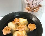 揚げ出し豆腐のえび素焼きせんべい添え作り方3写真