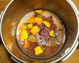 時短でかぼちゃと小豆の炊き込みご飯作り方5写真