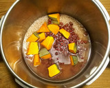 時短でかぼちゃと小豆の炊き込みご飯作り方5写真