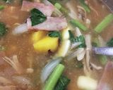 さつまいもとベーコン味噌汁 バター入り作り方5写真