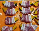 かぼちゃのハニーマスタードソース肉巻き作り方4写真