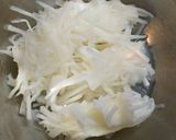 大根と茹でささみと青ネギマヨ和え作り方4写真