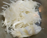 大根と茹でささみと青ネギマヨ和え作り方4写真