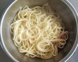 厚切りベーコンのカルボナーラ作り方5写真