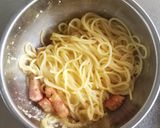 厚切りベーコンのカルボナーラ作り方6写真