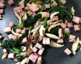 ほうれん草とベーコンのガーリックポテサラ作り方2写真