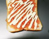 塗って焼くだけ、明太トースト作り方2写真