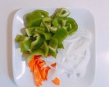 豚肉とピーマンのごま味噌マヨ炒め作り方1写真