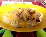 【手抜き】アカン飯【ベーコンチーズ丼】作り方5写真
