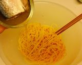 さば缶パスタ、スープ、シェイク（実習１）作り方4写真