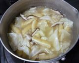 キャベツと椎茸の味噌汁♪作り方4写真