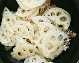 れんこんとひき肉の炒り煮作り方3写真