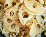 れんこんとひき肉の炒り煮作り方4写真