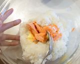 鮭と醤油バターの混ぜごはん作り方3写真
