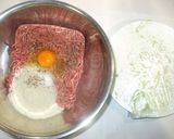 キャベツハンバーグ♪簡単ひき肉材料2つ作り方4写真