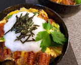 【鰻の卵とじ】うな玉丼のとろろかけ作り方6写真