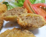 超早！楽チン！冷凍ハンバーグでメンチカツ作り方4写真