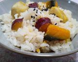 さつま芋の炊き込みご飯*癒やし ほうじ茶作り方10写真